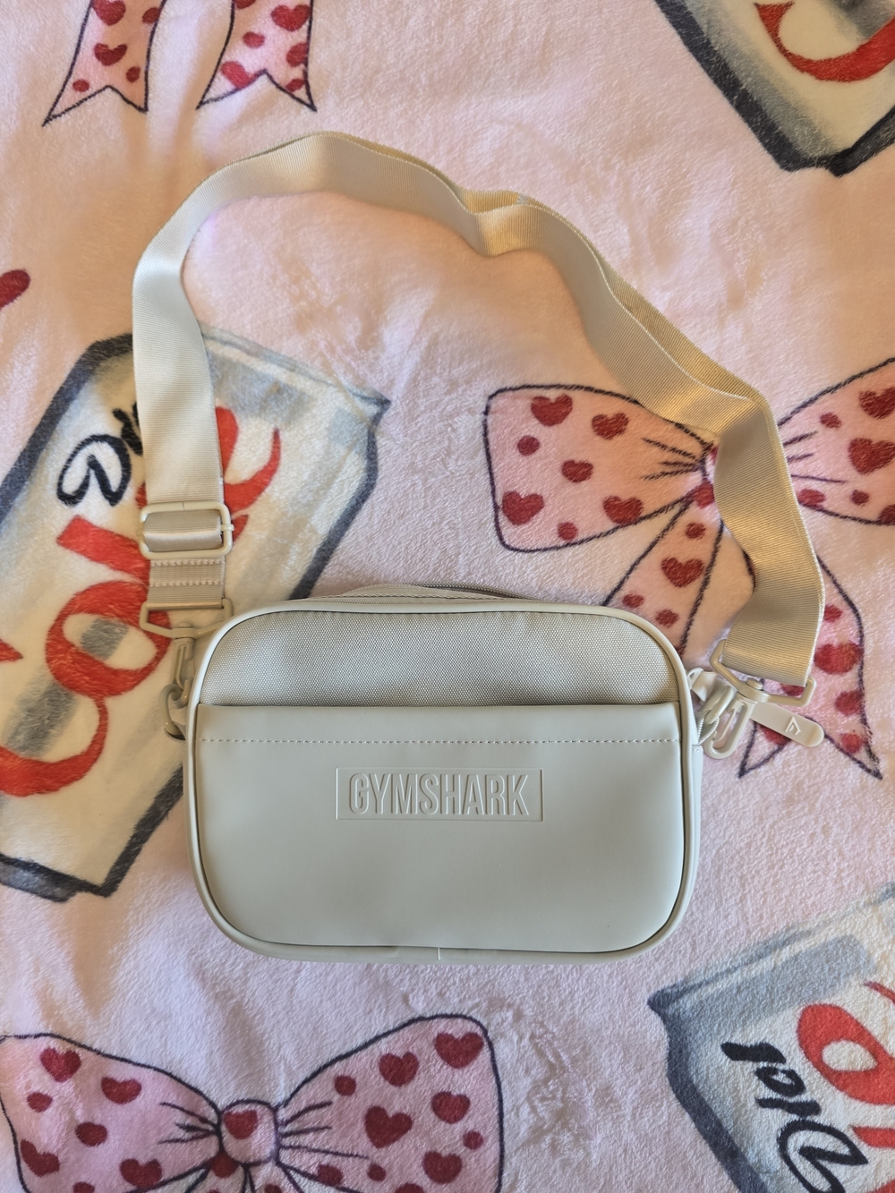 Gymshark Cream Crossbody Bag